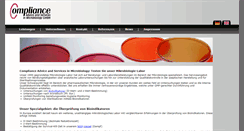 Desktop Screenshot of compliance-microbiology.de